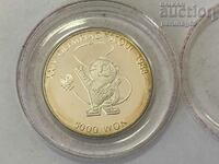 Южна Корея 5000 вона 1986 година - Сребро 0.925 Талисман