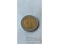 Kenya 20 shilling 1998