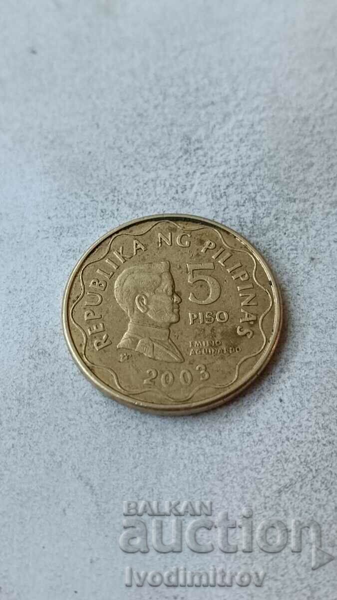 Philippines 5 pesos 2003