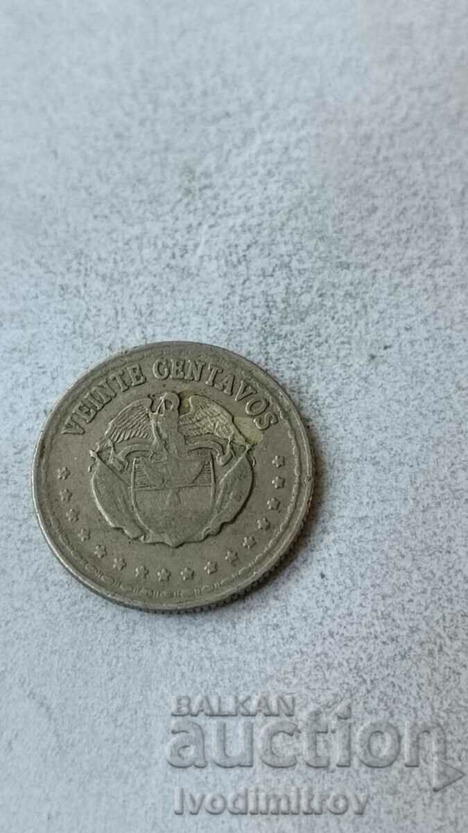Колумбия 20 центавос 1956