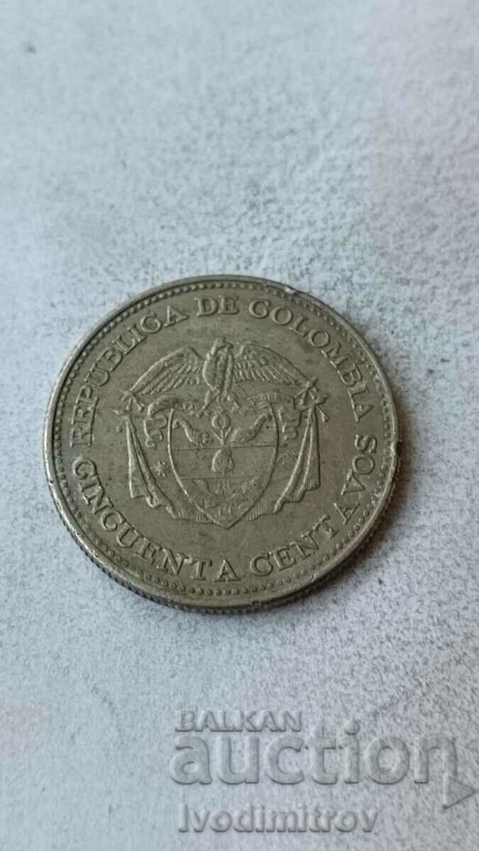 Columbia 50 centavos 1958