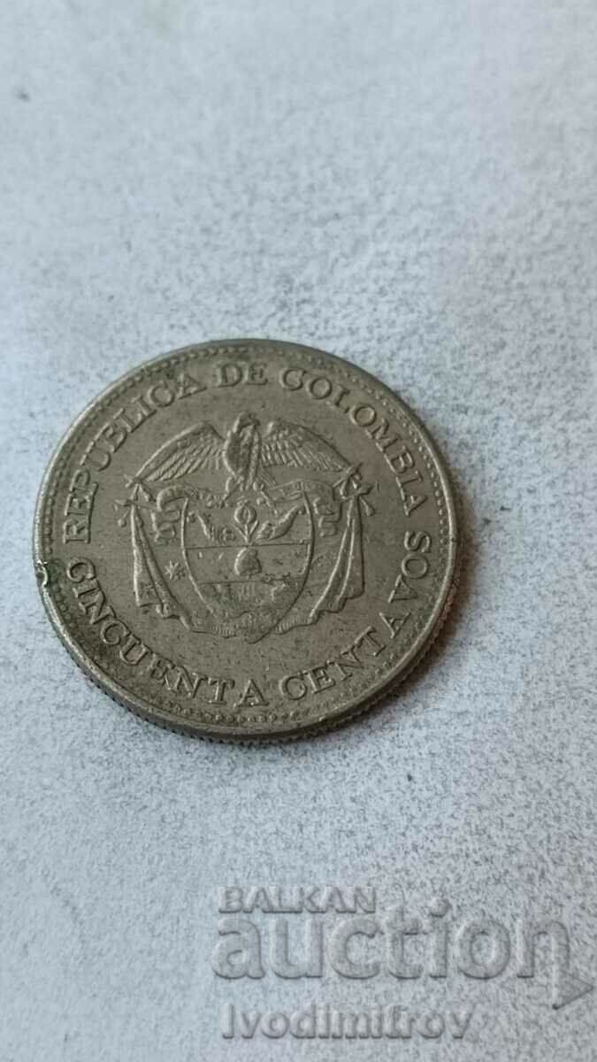 Columbia 50 centavos 1959