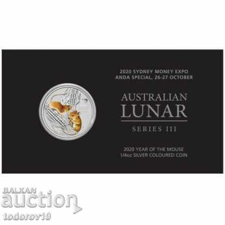 Auction Lunar Year of the Mouse /Colored/ 2020 1/4 oz Auction Lunar Year of the Mouse /Colored/ 2020 1/4 oz