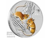 Lunar Year of the Mouse /Colored/ 2020 1/4 oz