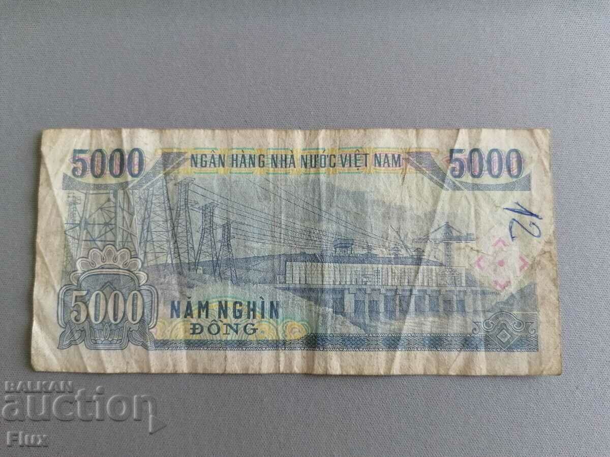Banknote - Vietnam - 5000 dong | 1991 with price 2.65 BGN | € 1.35 Banknote - Vietnam - 5000 dong | 1991 with price 2.65 BGN | € 1.35