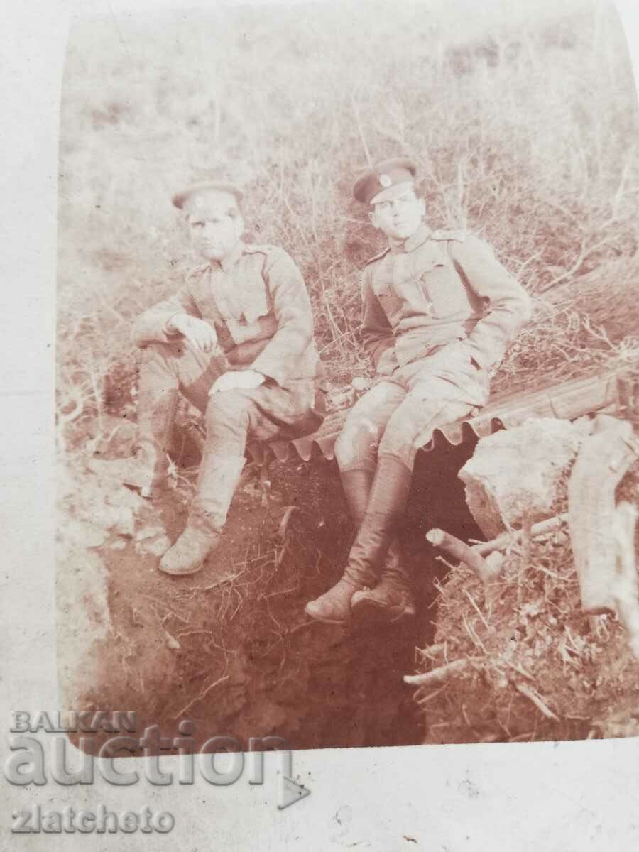 Old photo Kingdom of Bulgaria - PSV southern front, in the trench with price 5.00 BGN | € 2.56 Old photo Kingdom of Bulgaria - PSV southern front, in the trench with price 5.00 BGN | € 2.56