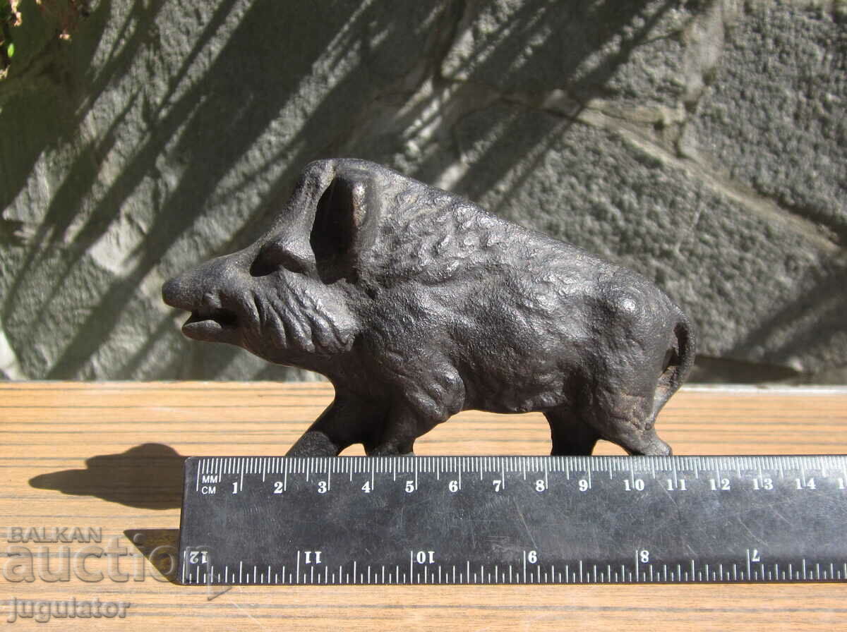 αντίκα χυτοσίδηρο ειδώλιο αγριογούρουνου - 7 αντίκα χυτοσίδηρο ειδώλιο αγριογούρουνου - 7