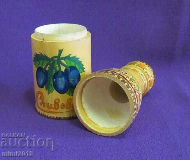 Wooden Bottle Box hand painted, folk motifs with price 21.00 BGN | € 10.74 Wooden Bottle Box hand painted, folk motifs with price 21.00 BGN | € 10.74