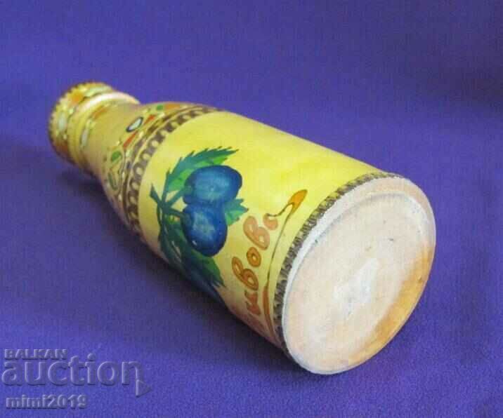 Wooden Bottle Box hand painted, folk motifs - 7 Wooden Bottle Box hand painted, folk motifs - 7