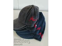 6 pcs. advertising hats, large velvet of Mtel