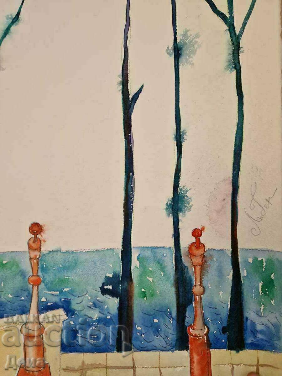 Παράδοση Κύρια ακουαρέλα Παράδοση Κύρια ακουαρέλα