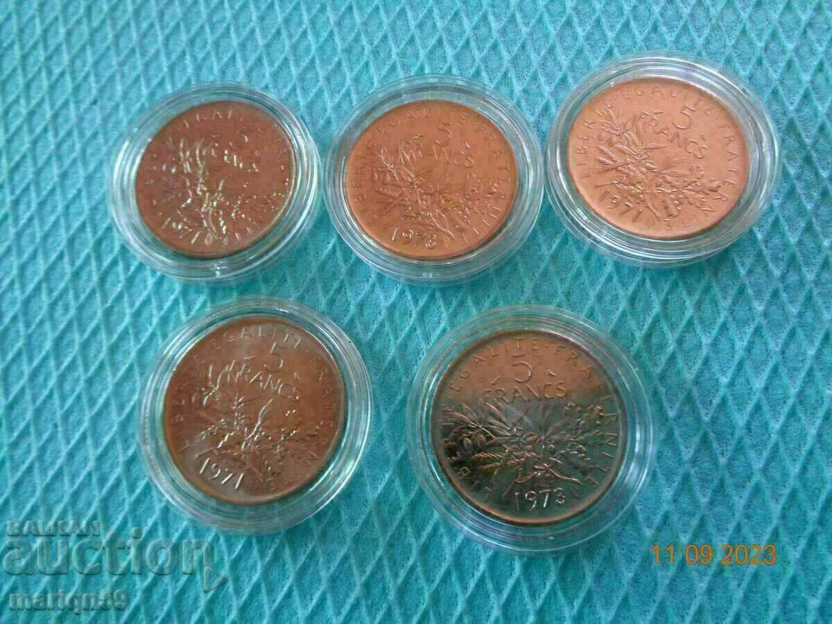 excellent 5 large coins FRANCE with price 5.00 BGN | € 2.56 excellent 5 large coins FRANCE with price 5.00 BGN | € 2.56