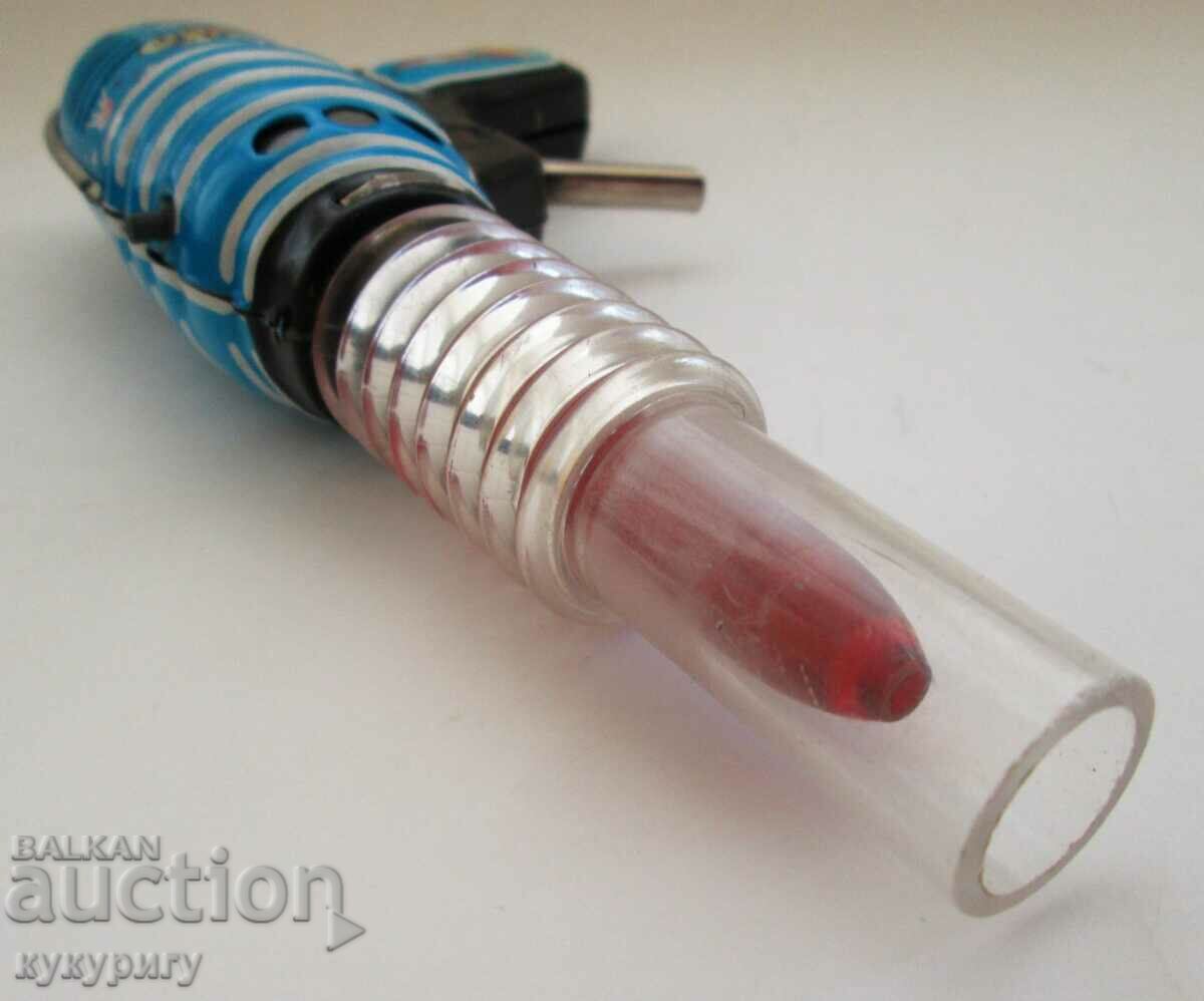 Old space gun tinplate mechanical space toy - 7 Old space gun tinplate mechanical space toy - 7