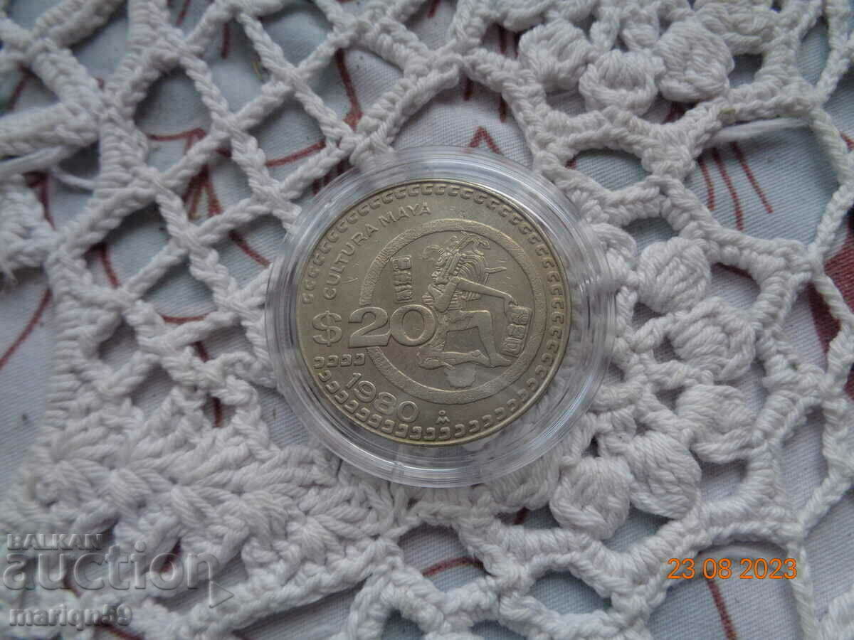 20 pesos Mexico -1980 Mayte culture