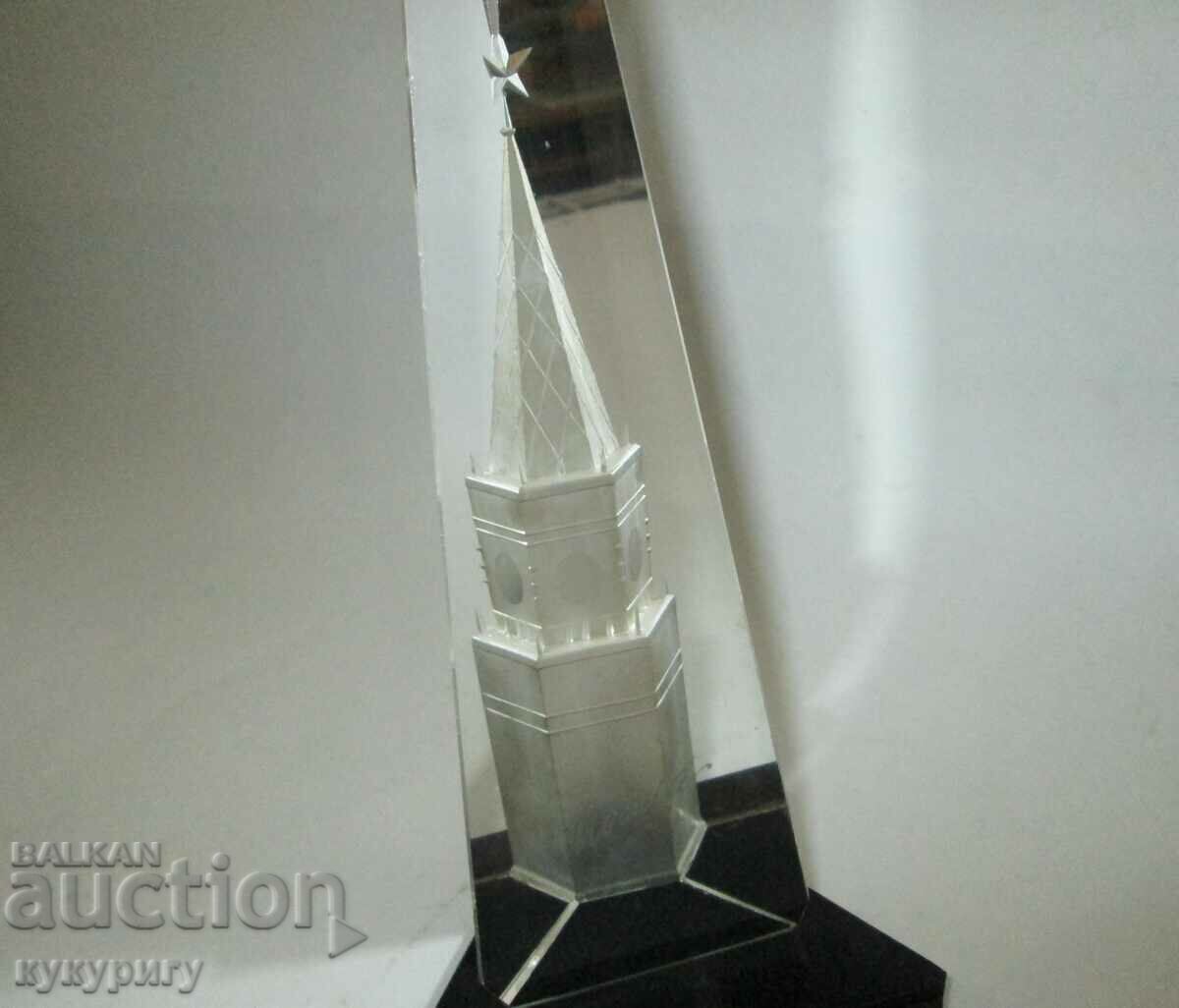 Old Soviet USSR statuette crystal glass Moscow Kremlin - 5