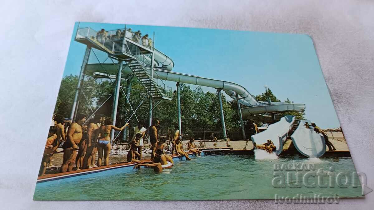 Καρτ ποστάλ Sunny Beach Waterslide 1986