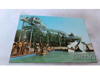Пощенска картичка Слънчев бряг Водната пързалка 1986