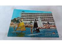 Пощенска картичка Слънчев бряг Хотел Гларус 1986