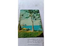 Пощенска картичка Созопол Кът от Морската градина