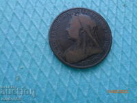 1 penny England 1900 with Queen Victoria