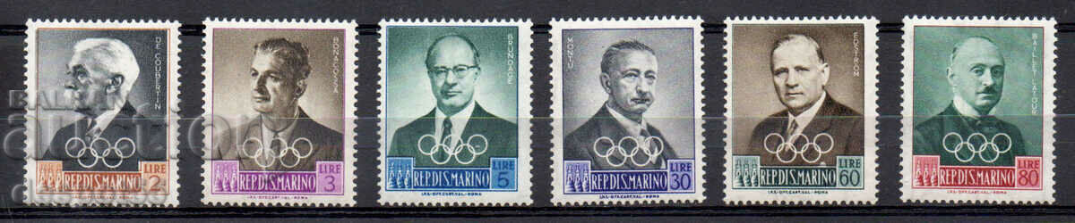 1959. Άγιος Μαρίνος. Διεθνής Ολυμπιακή Επιτροπή.