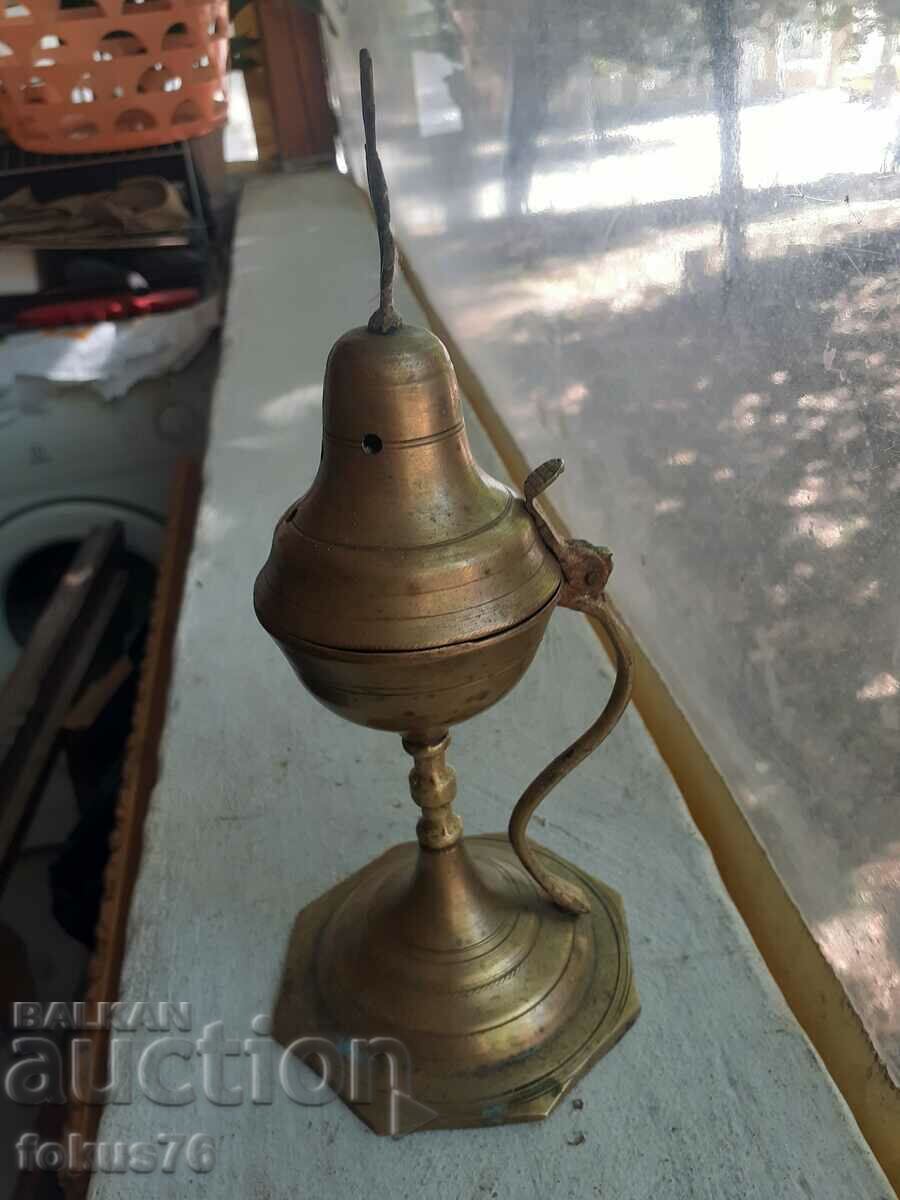 Auction Old bronze censer lamp N3 Auction Old bronze censer lamp N3