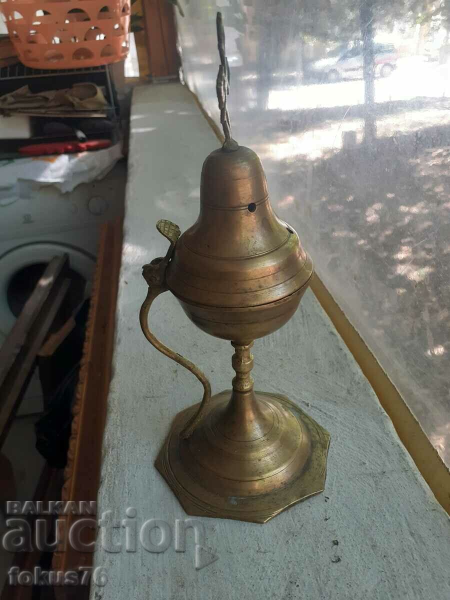 Old bronze censer lamp N3 - 5 Old bronze censer lamp N3 - 5
