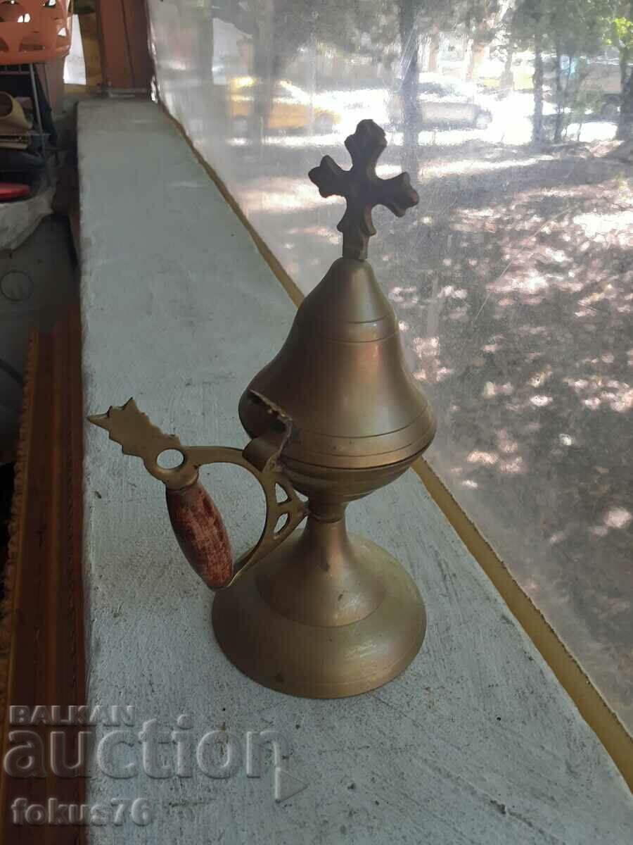 Auction Old bronze censer lamp N5 Auction Old bronze censer lamp N5