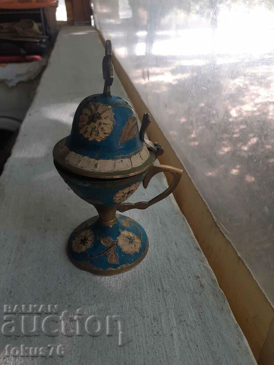 Old bronze censer candle N10 with price 49.00 BGN | € 25.05 Old bronze censer candle N10 with price 49.00 BGN | € 25.05
