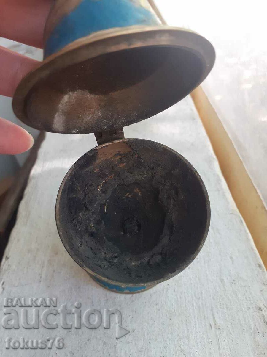Old bronze censer candle N10 - 6 Old bronze censer candle N10 - 6