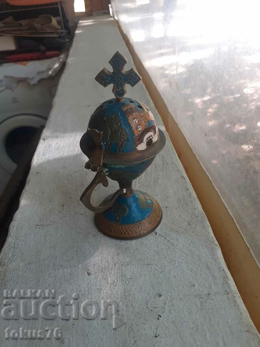 Delivery of Old bronze censer lamp N12 Delivery of Old bronze censer lamp N12