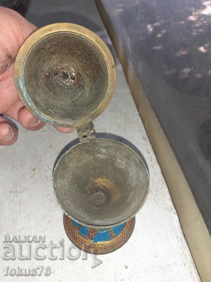 Old bronze censer lamp N12 - 5 Old bronze censer lamp N12 - 5