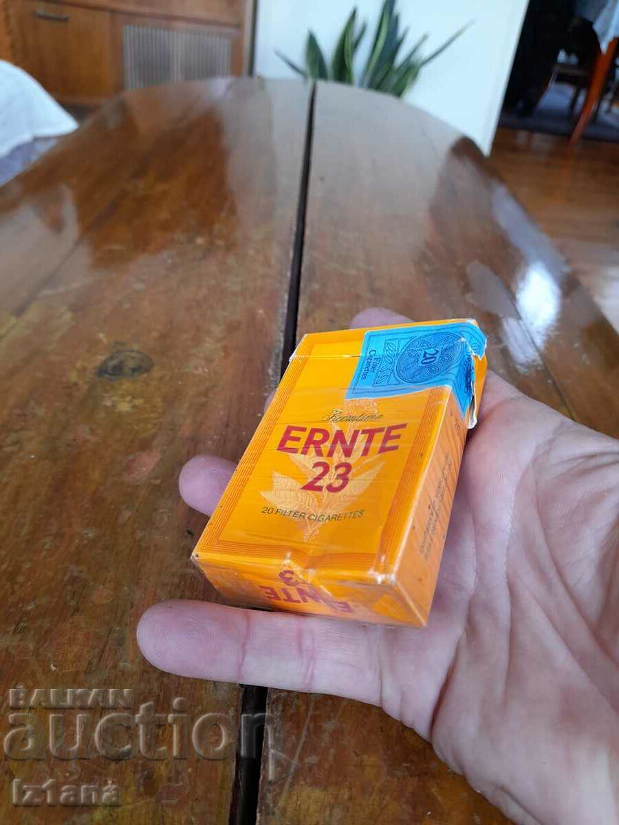 An old box of Ernte 23 cigarettes with price 12.00 BGN | € 6.14 An old box of Ernte 23 cigarettes with price 12.00 BGN | € 6.14