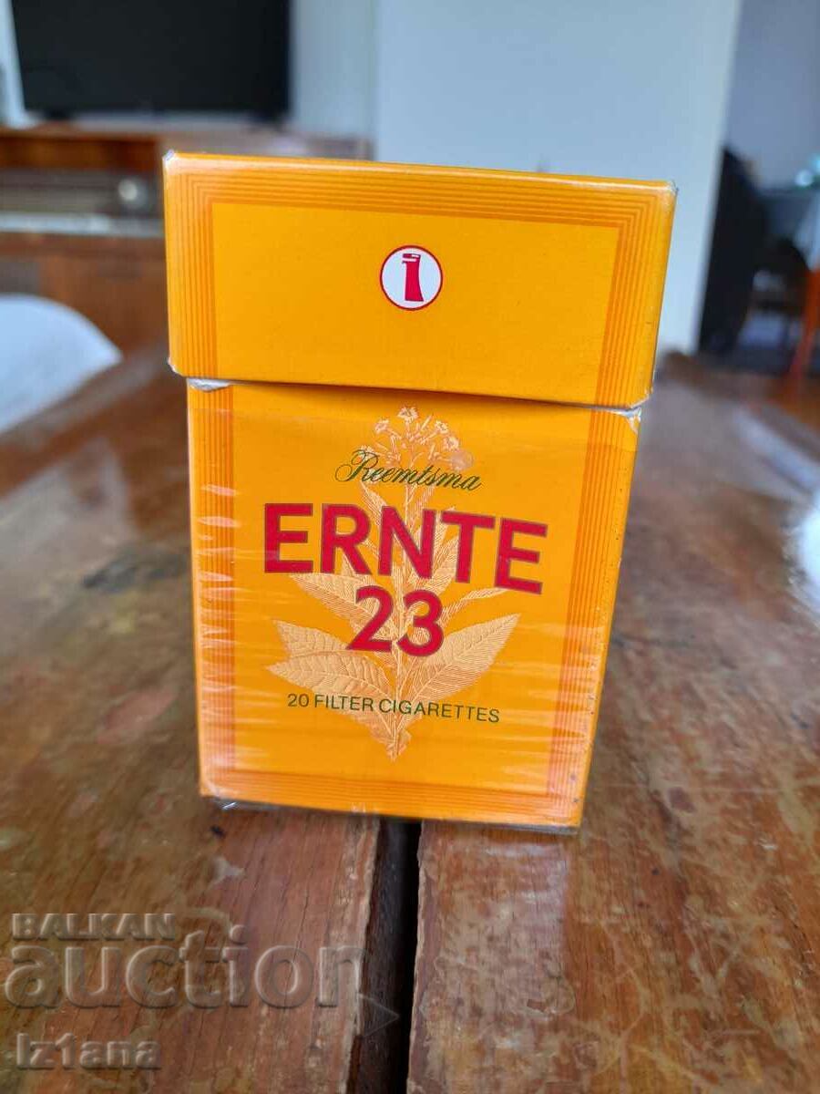 An old box of Ernte 23 cigarettes An old box of Ernte 23 cigarettes