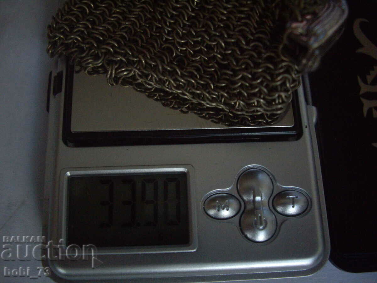 Old silver braided purse. - 5 Old silver braided purse. - 5