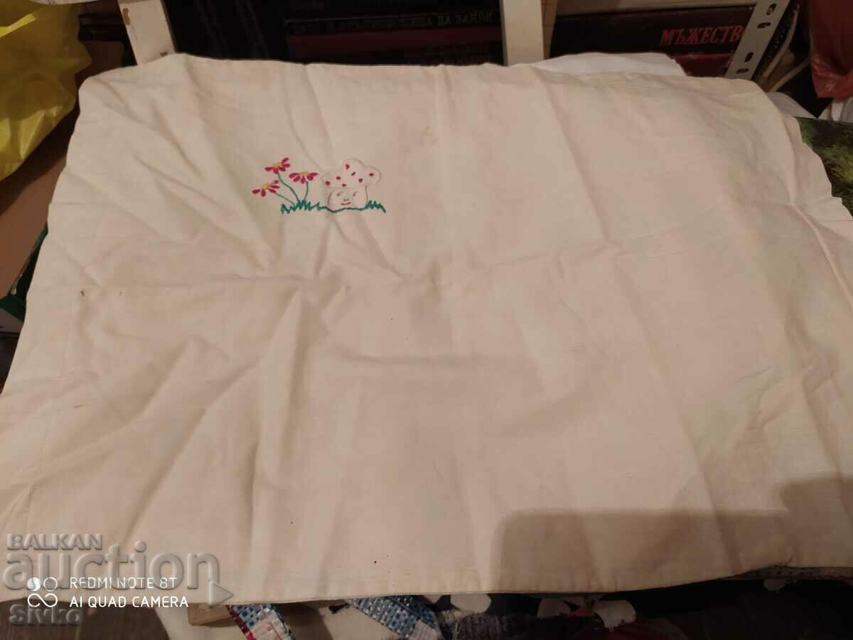 Cushion cover with embroidery