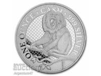 SILVER 1 OZ 2023 SFÂNŢA HELENA - MAIMUTĂ MAIMUŢĂ