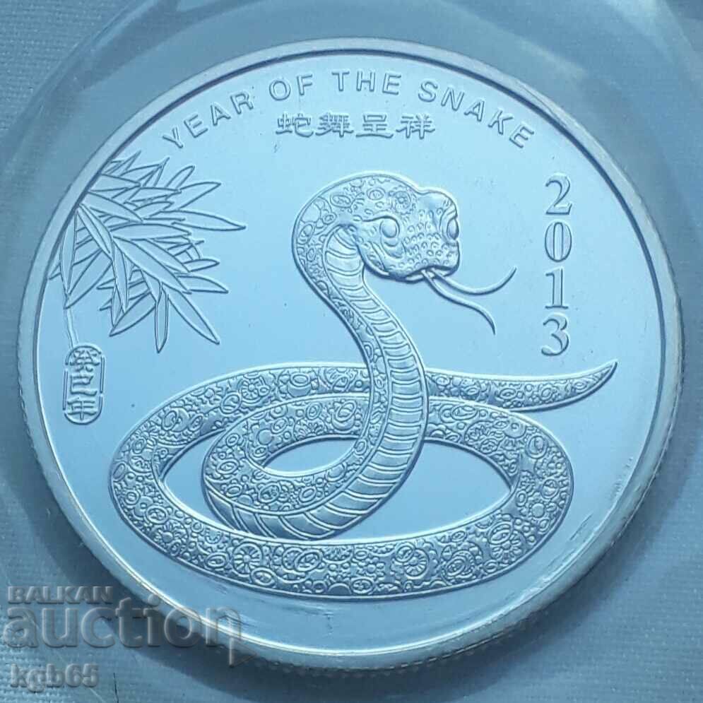 Silver ounce 2013 Year of the Snake.