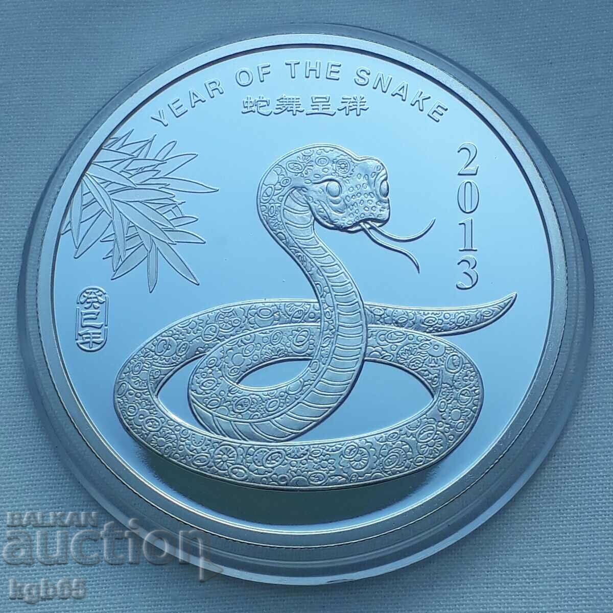 2 oz Silver 2013 Year of the Snake.