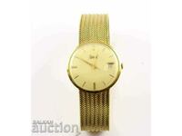 Златен Швейцарски часовник 18k/750/ 1960 г  OGIVAL