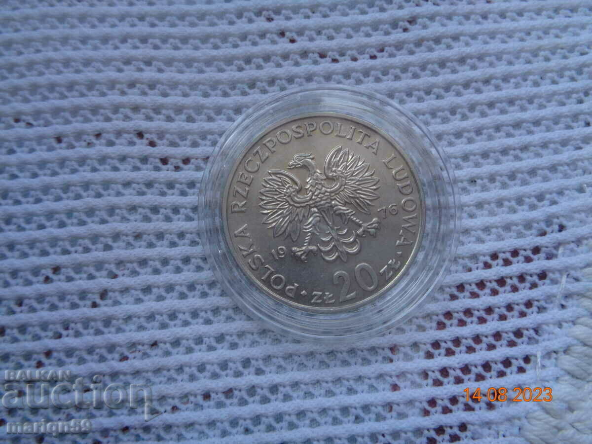 Auction  20 zlotys Poland -1976