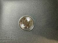 Monedă de argint cu frunze de arțar de 1 uncie