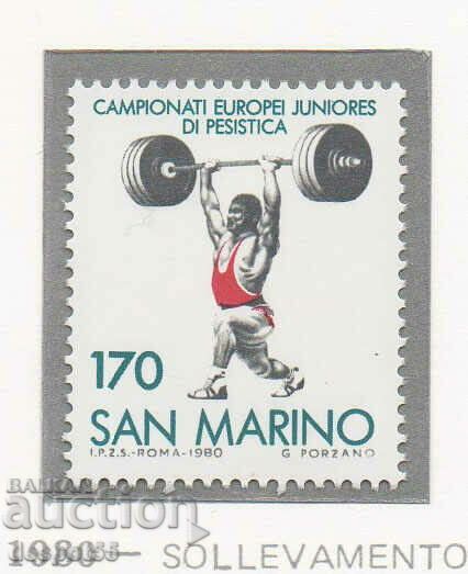 1980 Сан Марино. Европейско първенство по вдигане на тежести