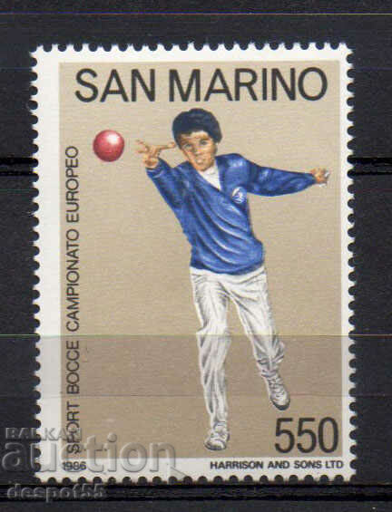 1986. Сан Марино. Европейско първенство по боче.