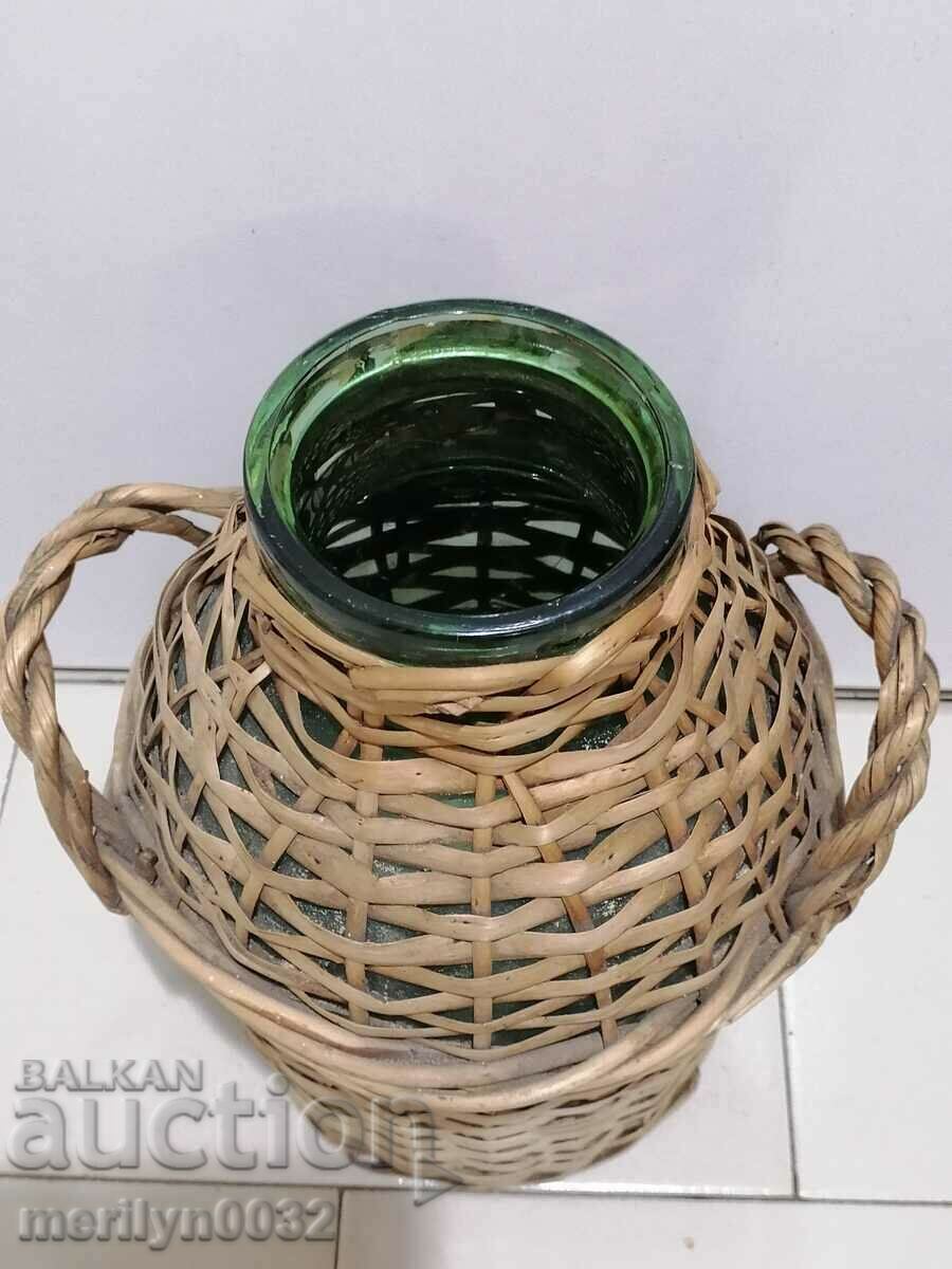 Старинен стъклен буркан за трушия ракита камъш с цена 50.00 лв. | € 25.56 Старинен стъклен буркан за трушия ракита камъш с цена 50.00 лв. | € 25.56