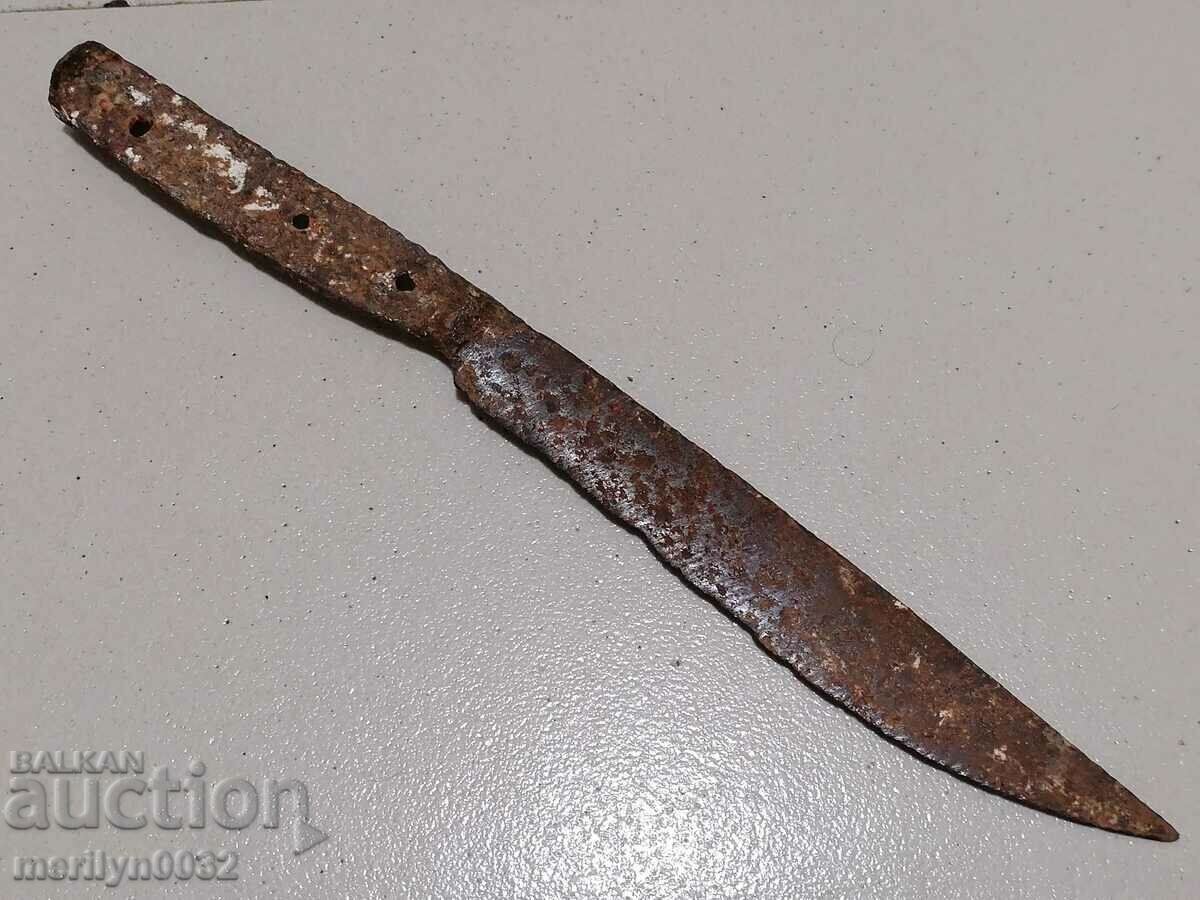 Old shepherd's knife rioter dagger, karakulak, scimitar