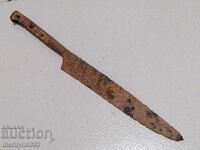 Παλιό μαχαίρι βοσκού χωρίς chereni karakulak, λεπίδα