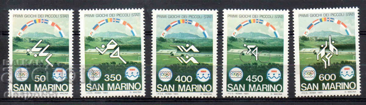 1985. San Marino. Jocurile micilor țări europene.