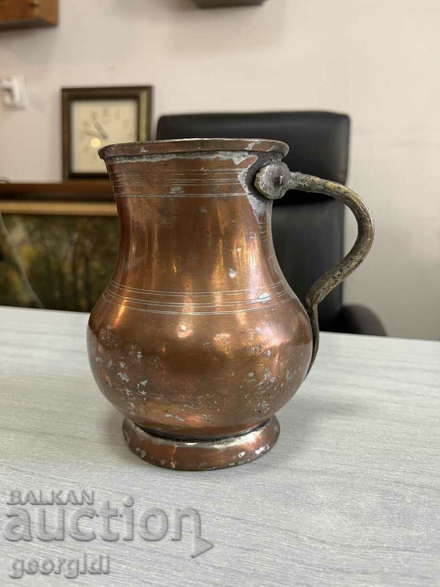Old copper pot / jug / goblet / cup. #4526