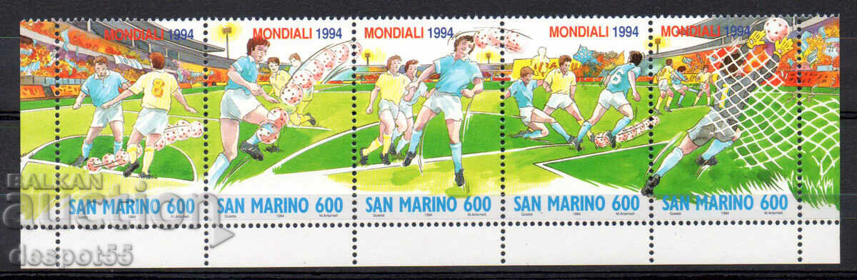 1994. Άγιος Μαρίνος. Παγκόσμιο Κύπελλο ποδοσφαίρου - ΗΠΑ. Λωρίδα